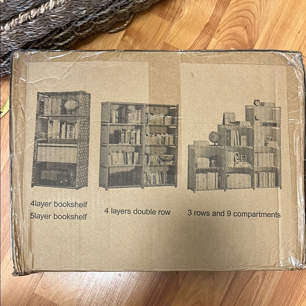 Source Unknown Brown Bookshelf Set. Easy to arrange, and setup 3 different ways